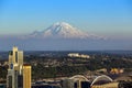 Seattle skyline panorama at sunset Royalty Free Stock Photo