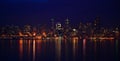 Seattle Skyline For Seahawks Royalty Free Stock Photo