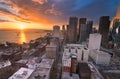 The Seattle Skyline from the Smith Tower Royalty Free Stock Photo