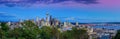 Seattle skyline at twilight Royalty Free Stock Photo