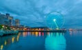 Seattle skyline, waterfront and great wheel Royalty Free Stock Photo