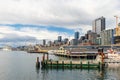 Seattle skyline and waterfront view, Washington state, USA Royalty Free Stock Photo