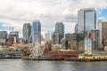 Seattle skyline and waterfront view, Washington state, USA Royalty Free Stock Photo