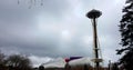 Seattle space needle & Emp museum Royalty Free Stock Photo