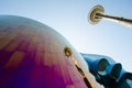 Seattle Space Needle and Reflection on EMP Museum Royalty Free Stock Photo