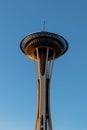 Seattle Space Needle at sunset Royalty Free Stock Photo