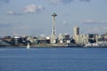 Seattle city skyline with Space Needle Royalty Free Stock Photo