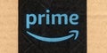 Amazon prime label Royalty Free Stock Photo