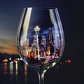 Seattle USA, City Diorama Part of our cities in a glass series