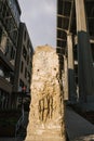 Seattle, USA. Part of the Berlin Wall in Fremont