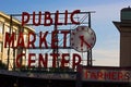 SEATTLE, USA - MARCH 25, 2016: Pike Place Market on March 25, 2014 in Seattle, USA. Royalty Free Stock Photo