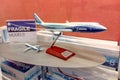 Seattle, USA - September 1, 2018: Model Boeing at the Boeing plant in Seattle