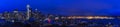 Seattle skyline panorama at sunset from Kerry Park in Seattle Royalty Free Stock Photo