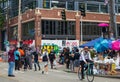 Seattle, WA - 11 June 2020  Photo of protesters at Capitol Hill. .Black lives matter protest Royalty Free Stock Photo