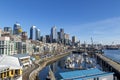 Downtown Seattle seen from the Bell Street Pier Rooftop Deck