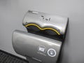 Seattle, WA USA - circa April 2022: Angled view of a Dyson Airblade hand dryer inside a public restroom Royalty Free Stock Photo