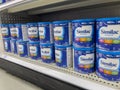 Seattle, WA USA - circa August 2022: Angled, selective focus on baby formula for sale inside a Target retail store Royalty Free Stock Photo