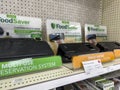 Seattle, WA USA - circa August 2022: Close up, selective focus on FoodSaver products for sale inside a Target retail store