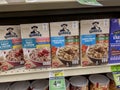 Seattle, WA USA - circa December 2022: Close up view of Quaker Oatmeal for sale inside a grocery store