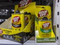 Seattle, WA USA - circa June 2022: Close up view of Goof Off products for sale inside a Lowe`s home improvement store Royalty Free Stock Photo