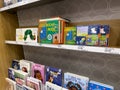 Seattle, WA USA - circa March 20 2023: Close up view of childrens books for sale inside a Target retail store