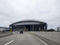 Seattle, WA USA - circa May 2021: View of the exterior to T-Mobile Park on an overcast day