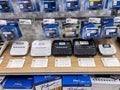 Seattle, WA USA - circa November 2022: Close up view of label makers for sale inside a Staples store