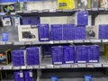 Seattle, WA USA - circa September 2022: Close up view of NZXT Kraken CPU cooler products for sale inside a Best Buy store