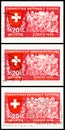 Swiss National Exhibition Stamp in 3 Languages