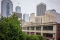 Seattle washington city skyline and downtown streets