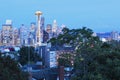 Seattle, Washington cityscape at twilight Royalty Free Stock Photo