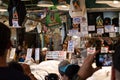 Seattle, Washington - 8/9/2018 : A fish being thrown over the counter at the famous Pike Place fish market