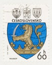 Lion with Sword on Blue Shield of Vranov
