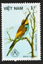 Migratory Bird on Vietnam Postage Stamp