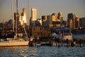 Seattle, Washington, USA. Skyline at sunset Royalty Free Stock Photo