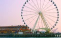 Seattle, Washington, United States usa janvier ,10, 2019 ,Seattle waterfront with Great Wheel and the Puget Sound with a ferry