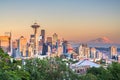 Seattle, Washington, USA Skyline at Dusk Royalty Free Stock Photo