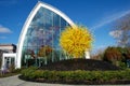 SEATTLE, WASHINGTON, USA - JAN 23rd, 2017: Colorful art outside the glass conservatory at the Chihuly Garden and Glass