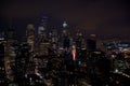 SEATTLE, WASHINGTON, USA - JAN 23rd, 2017: skyline of downtown Seattle, view from the top of the Space Needle during a Royalty Free Stock Photo