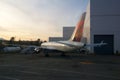 SEATTLE, WASHINGTON, USA - JAN 27th, 2017: Delta Airlines Boeing 767 airplanes prepare for take of at Seattle-Tacoma