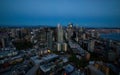 Seattle downtown skyline at night. View from Seattle needle. Royalty Free Stock Photo