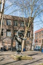 Seattle, Washington, USA. March 2020. The Indian statue in Pioneer Square Royalty Free Stock Photo