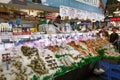 Seattle, Washington, USA - May 4, 2018: Pike Place Fish Market - famous market in Seattle