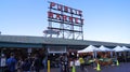 SEATTLE WASHINGTON USA - October 2014 - Public Market Center Sign, Pike Place Royalty Free Stock Photo