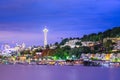 Seattle, Washington, USA skyline on Lake Union Royalty Free Stock Photo