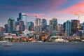 Seattle, Washington, USA skyline on Lake Union Royalty Free Stock Photo