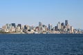 Seattle, Washington waterfront and city skyline Royalty Free Stock Photo