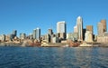 Seattle, Washington waterfront and city skyline Royalty Free Stock Photo