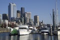 Seattle Waterfront boatyard Royalty Free Stock Photo