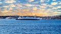 Seattle Waterfront Ferry Boats Royalty Free Stock Photo